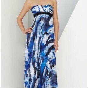 White And Blue White Bcbgmaxazria Strapless Dress for Sale up to 90% Off:  Poshmark